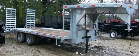 Galvanized flatdeck trailer