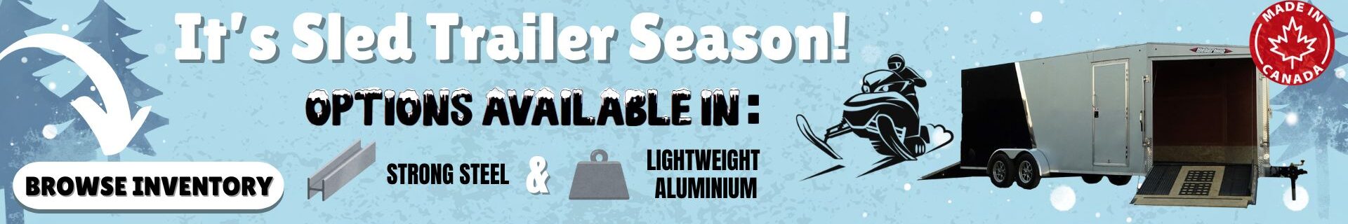 Sled Trailer Season Sled Trailer Snow Mobile Season